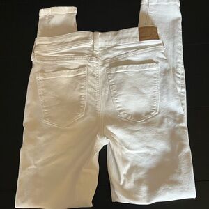 American Eagle Hi-Rise Jegging Next Level Stretch White 4 Regular